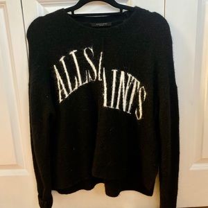 All Saints Logo Crew Sweater